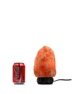 2-3kg Himalayan Salt Lamp (Black and Gold Marble Base)