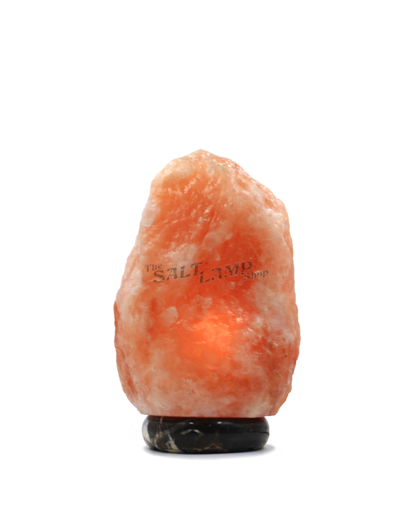 7-10kg Himalayan Salt Lamp (Black and Gold Marble Base)