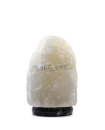 7-10kg Rare White Himalayan Salt Lamp (Black Zebra Marble Base)