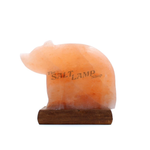 Polar Bear Salt Lamp (Timber Base)