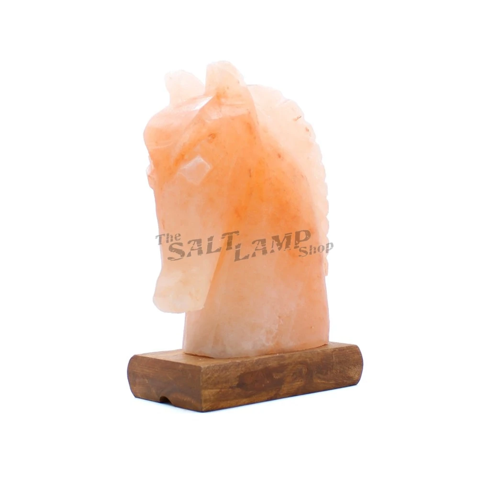 Horse Salt Lamp (Timber Base)