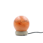 Small Sphere Salt Lamp (Off White Marble Base)