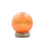 Sphere Ball Salt Lamp (Off White Marble Base)