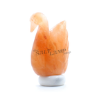 Swan Salt Lamp (Cloudy White Marble Base)