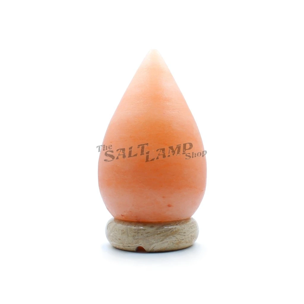 Tear Drop Salt Lamp (White Marble Base)