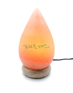 Tear Drop Salt Lamp (White Marble Base)