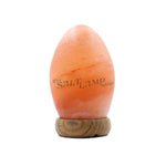 Egg Salt Lamp (Timber Base)