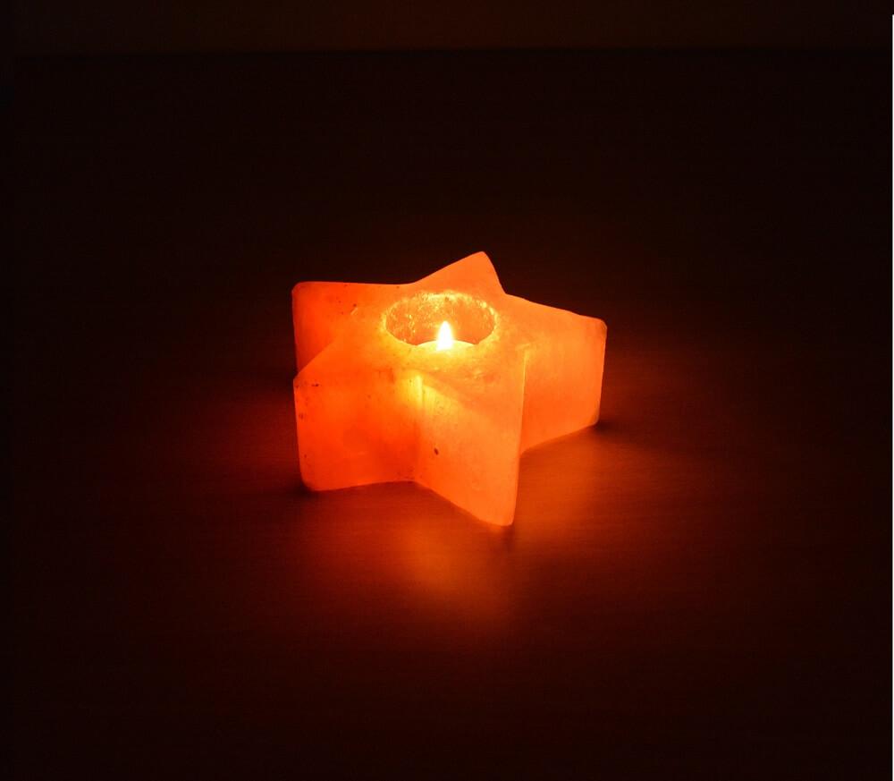 Star Himalayan Salt Candle