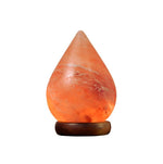 Tear Drop Salt Lamp (Timber Base)